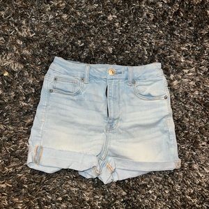 AE Ne(x)t Level High V-Rise Denim Short Short Size 4 regular